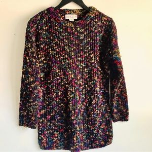 A’MILANO Women’s Multi-Colored Pullover Sweater, SZ L, Beautiful Condition